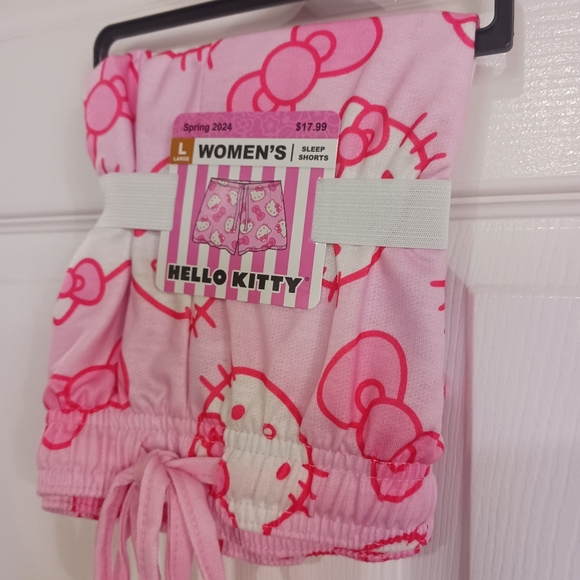 Hello Kitty Sanrio knit Pajama Sleep Track Short Loungewear Sleepwear Y2K pajama - Picture 2 of 5